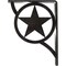 Ekena Millwork Austin Wrought Iron Bracket, (Single center brace), Antiqued Pewter 1 1/2"W x 5 1/2"D x 8"H BKTM01X05X08SAUAPW - alternate 5